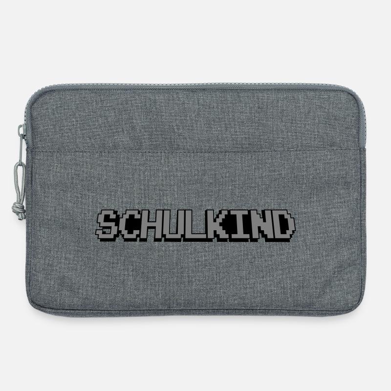 Schulkind Pixel - Laptoptasche 13" - Grau meliert