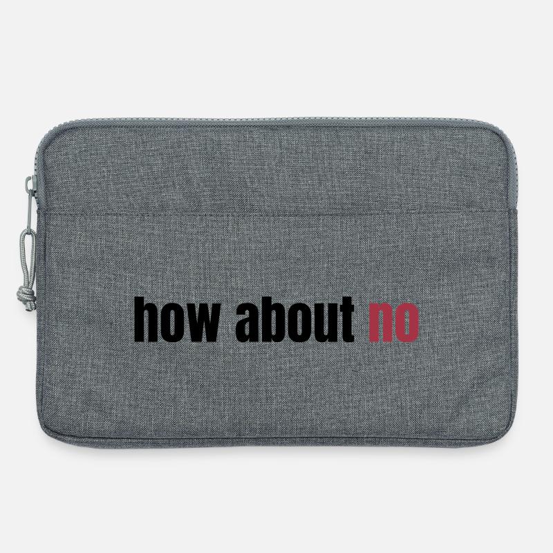 How about no - Laptoptasche 13" - Grau meliert