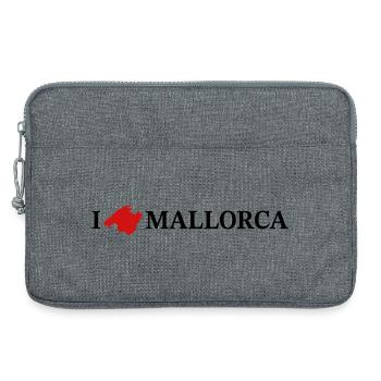 J’adore Majorque - Sacoche pour ordinateur portable 13 pouces - gris chiné - Devant