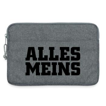 Alles meins - Laptoptasche 13" - Grau meliert - Vorne