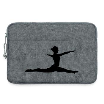 Gymnastic girl - Laptop bag 13" - heather grey - Front