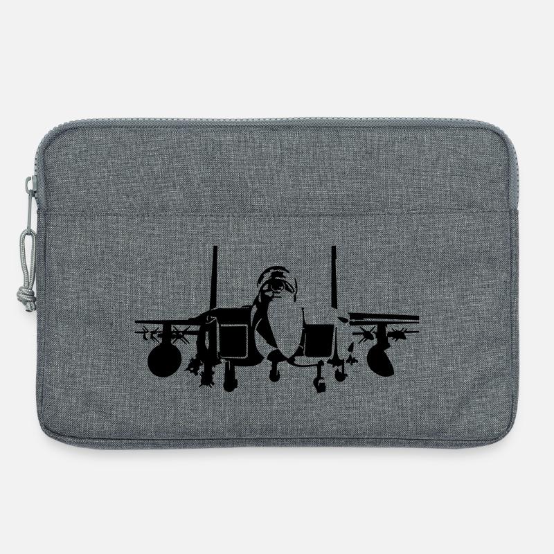 F-15 - Laptoptasche 13" - Grau meliert
