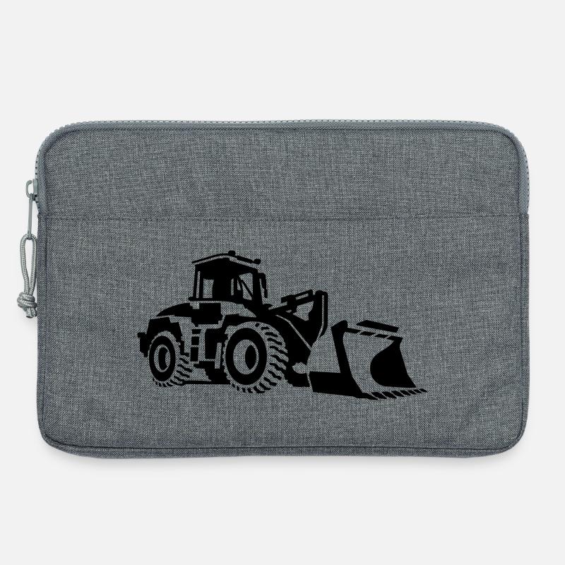 Planierraupe - Laptoptasche 13" - Grau meliert