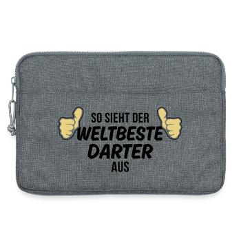 der weltbeste darter - Laptoptasche 13" - Grau meliert - Vorne
