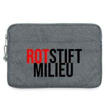 Rotstiftmillieu Lehrer - Laptoptasche 13" - Grau meliert - Vorne