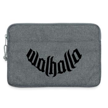 walhalla vikings viking autocollant viking - Sacoche pour ordinateur portable 13 pouces - gris chiné - Devant
