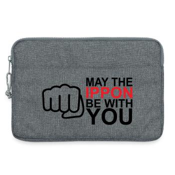 May the Ippon be with you 2 - Laptop bag 13" - heather grey - Front