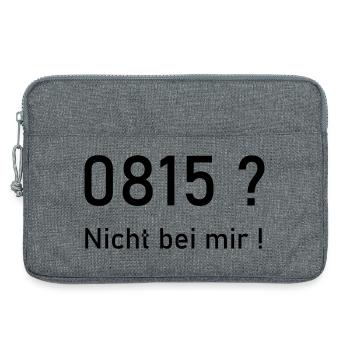 0815? Nicht bei mir! - Laptoptasche 13" - Grau meliert - Vorne