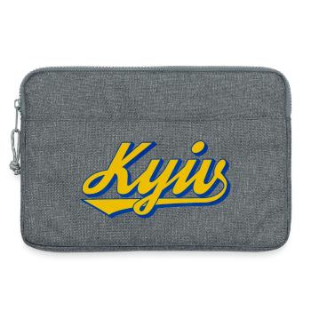 Kyiv Lettering Retro Look - Laptop bag 13" - heather grey - Front