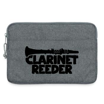 Embouchure de clarinette - Sacoche pour ordinateur portable 13 pouces - gris chiné - Devant