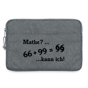 66plus99 v2 schwarz - Laptoptasche 13" - Grau meliert - Vorne