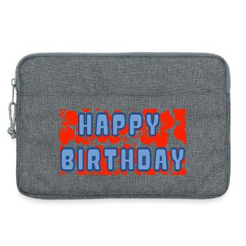 JAHRESTAG. ALLES GUTE ZUM GEBURTSTAG. ALLES GUTE ZUM GEBURTSTAG. - Laptoptasche 13" - Grau meliert - Vorne