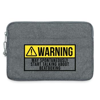 Beatboxing Beatboxing Beatboxing - Laptoptasche 13" - Grau meliert - Vorne