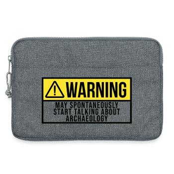 Archaeology - Laptop bag 13" - heather grey - Front