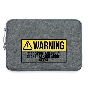 Oie Oie Oie - Sacoche pour ordinateur portable 13 pouces - gris chiné - Devant