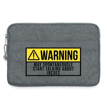 Steinbock - Laptoptasche 13" - Grau meliert - Vorne