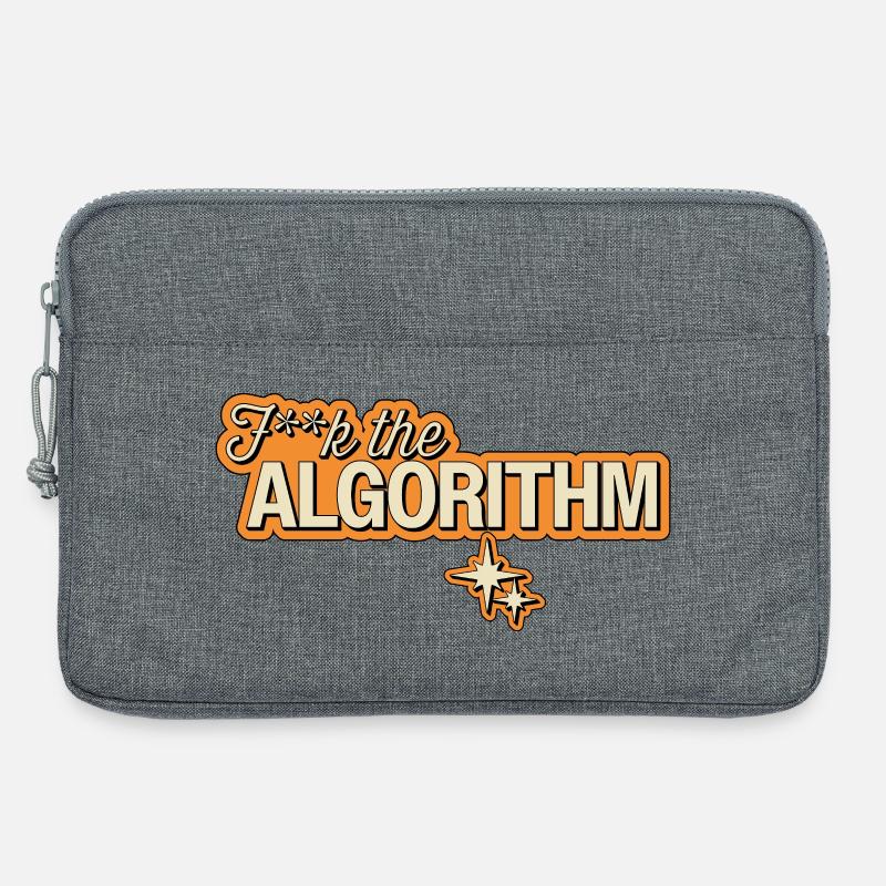 Fk the Algorithm – Digital Rebellion - Laptop bag 13" - heather grey