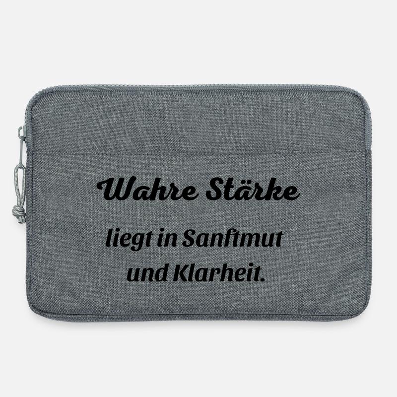 Wahre_Staerke - Laptoptasche 13" - Grau meliert