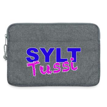 Sylttussi Design by Dekoinsel Sylt - Laptoptasche 13" - Grau meliert - Vorne