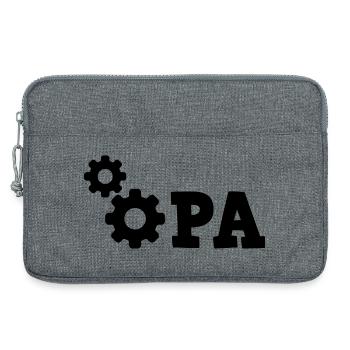 Grandpa Gear Repair - Mechanic Repair Car - Laptop bag 13" - heather grey - Front