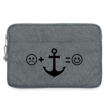 Ancre - Sacoche pour ordinateur portable 13 pouces - gris chiné - Devant