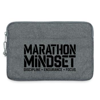 Marathon Mindset: Discipline & Endurance - Laptop bag 13" - heather grey - Front
