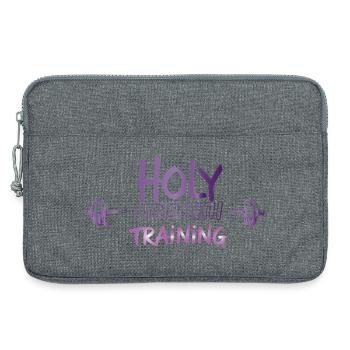 Heiliges Krafttraining Christliches Workout-Design - Laptoptasche 13" - Grau meliert - Vorne