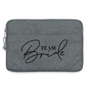Accessoires pour la soirée de jeune fille de l’équipe Mariée - Sacoche pour ordinateur portable 13 pouces - gris chiné - Devant
