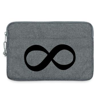 Unendlich - Laptoptasche 13" - Grau meliert - Vorne