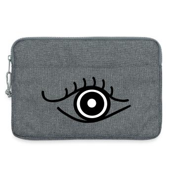 Auge_sw - Laptop bag 13" - heather grey - Front