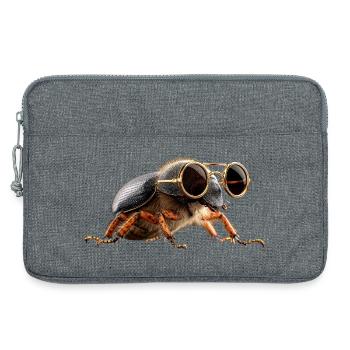 Maikäfer Süßer Hirschkäfer Nashornkäfer Insekten - Laptoptasche 13" - Grau meliert - Vorne