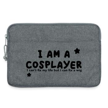 Je suis cosplayeur - Sacoche pour ordinateur portable 13 pouces - gris chiné - Devant