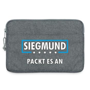 SIEGMUND - Laptoptasche 13" - Grau meliert - Vorne