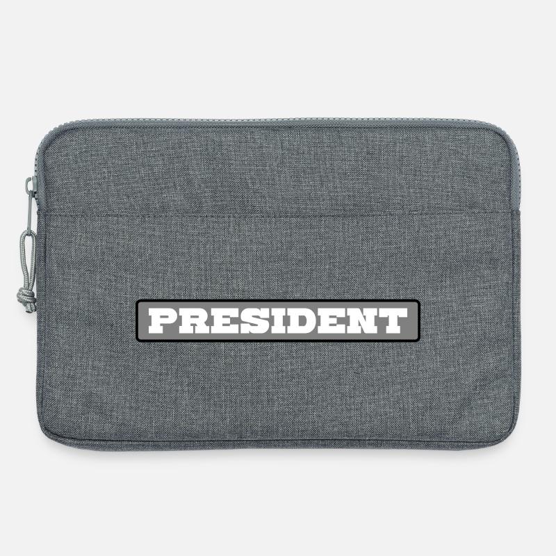 PRESIDENT - Laptoptasche 13" - Grau meliert