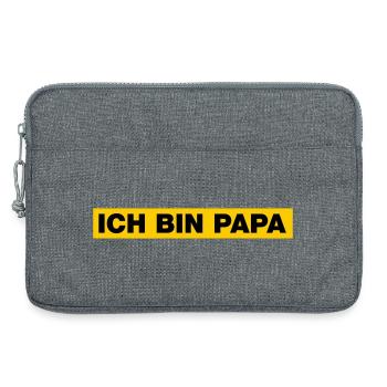 Ich bin Papa - Laptoptasche 13" - Grau meliert - Vorne
