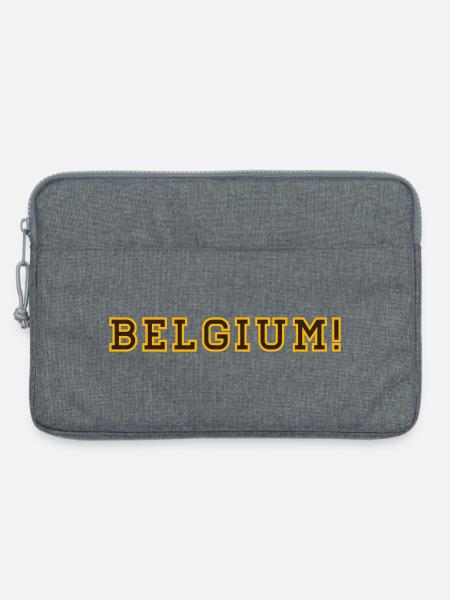 Belgien! - Laptoptasche 13" - Grau meliert