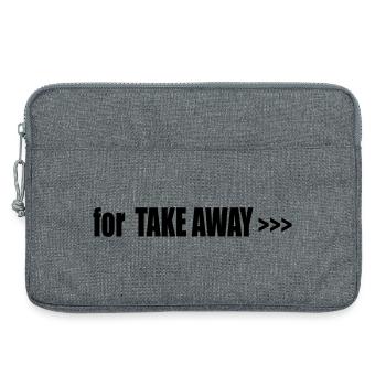 for TAKE AWAY - Laptop bag 13" - heather grey - Front