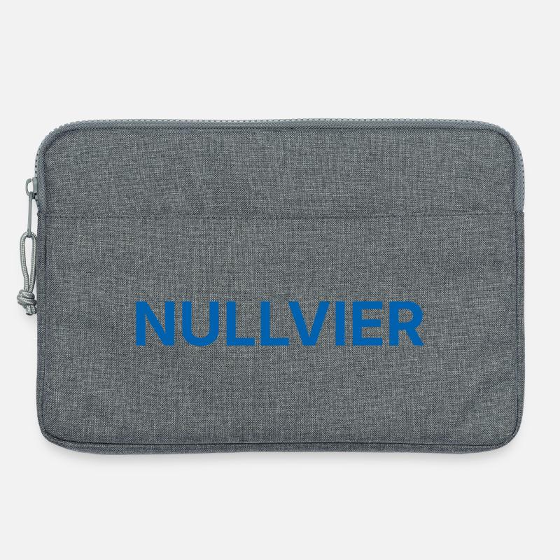 Nullvier blau - Laptoptasche 13" - Grau meliert