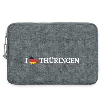 I love Thüringen Deutschland - Laptoptasche 13" - Grau meliert - Vorne