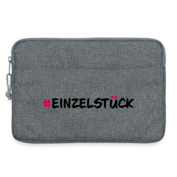 Einzelstück - Laptoptasche 13" - Grau meliert - Vorne