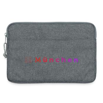 Munich Night Lights - Laptop bag 13" - heather grey - Front