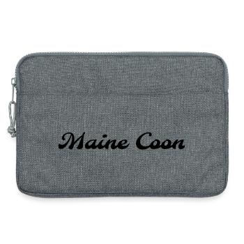T-shirt typo Maine Coon style Molle - Laptop bag 13" - heather grey - Front