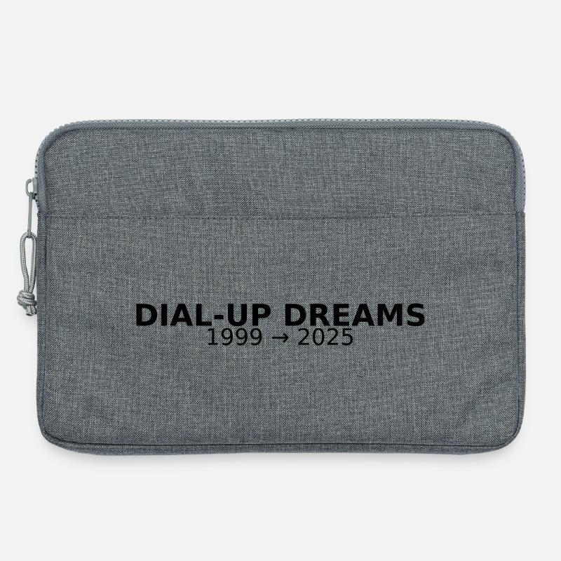 DIAL-UP DREAMS - Laptop bag 13" - heather grey