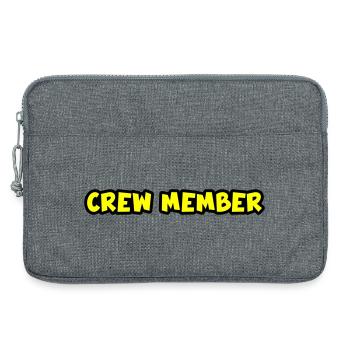 Crew Member - Laptop bag 13" - heather grey - Front