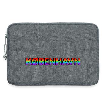 Kbenhavn LGBT Rainbow Copenhagen - Laptop bag 13" - heather grey - Front