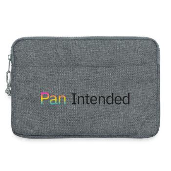 Pan intended – a pansexual subtle pride shirt - Laptop bag 13" - heather grey - Front