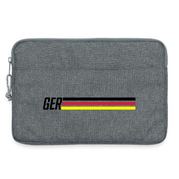 germany team deutschland - Sacoche pour ordinateur portable 13 pouces - gris chiné - Devant