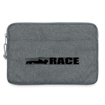 Racing - Laptop bag 13" - heather grey - Front
