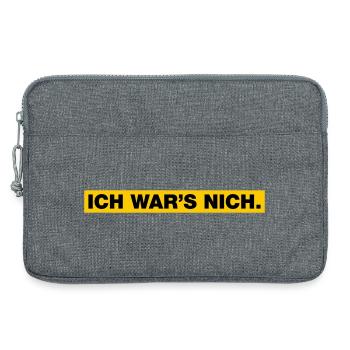Ich war’s nich... - Laptoptasche 13" - Grau meliert - Vorne