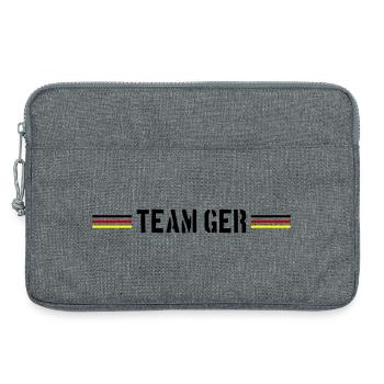 Germany Team Germany Flag - Laptop bag 13" - heather grey - Front
